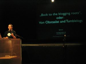 "Ralf Graf: Vortrag über Tumblelogs beim Webmontag"